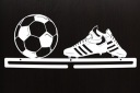 Большой металлический держатель для медалей FOOTBALL FOOTBALL MUNDIAL белый