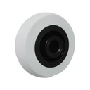 КОЛЕСА МЕБЕЛЬНЫЕ КОЛЕСА ПЛАСТМАСС И РЕЗИНА, диаметр 50 мм