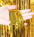 Золотая штора 1*3м металлизированная только шары и ф13