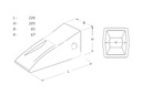 СИСТЕМА ЗУБЬЕВ КОВША CAT J300 EXTRA HD НАКЛАДКА 9N4302