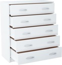 Комод 5S WHITE книжный шкаф 5 ящиков ROB