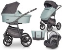 МНОГОФУНКЦИОНАЛЬНАЯ КОЛЯСКА 3в1 / Basic Pastel Basil Riko