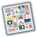 NAKLEJKI ŚWIĄTECZNE ADWENTOWY KALENDARZ 10x10 N16