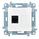 SIMON 10 ОДИНАРНАЯ КОМПЬЮТЕРНАЯ РОЗЕТКА RJ45, БЕЛАЯ