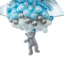 Синие, белые и серебряные воздушные шары. Пастель 50шт 061