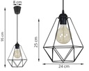 ПОТОЛОЧНЫЙ ПОДВЕСНОЙ СВЕТИЛЬНИК DIAMOND LOFT EDISON ИЗ ПРОВОДА