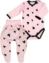 КОМПЛЕКТ Боди с длинными рукавами + полуспальня Mouse PINK 86 KLEKLE