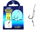 8шт крючки METHOD FEEDER Hooks JAXON поводок, игла 12