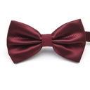 Мужской галстук-бабочка бордового/винно-красного цвета