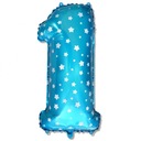 Воздушные шары с конфетти-баннером на первый день рождения HEL