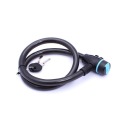 ВЕЛОСИПЕДНЫЙ ЗАМОК PROFI 85 CM FI 15 С КЛЮЧОМ
