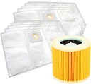 10 фильтр-мешков для пылесоса KARCHER WD3 200 MV3