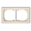 Двойная рамка Karlik бежевый