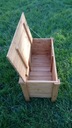Drewniany kufer, ławka S 150x50x40 Materiał dominujący drewno