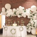 Пастельные матово-белые шары на свадьбу ПРИЧАСТИЕ на годик