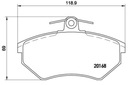 Kotúče 256mm+ Kocky predné VW PASSAT B3 B4 SKONTROLUJTE Katalógové číslo dielu SIG81032