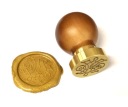 Эталонный латунный штамп 24мм для сургучной печати бесплатно