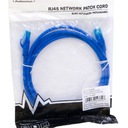 Кабель UTP cat.5e патч-корд синий 2м RJ45