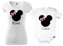 ZESTAW Damska KOSZULKA DLA Mamy I BODY dla CÓRKI