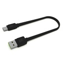 Плоский короткий кабель для быстрой зарядки GC USB-A — USB-C типа C, 25 см