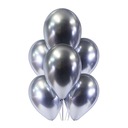 Chromowane 5 balony szlachetne SREBRO chrom silver