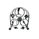 МЕТАЛЛИЧЕСКАЯ ПОДСТАВКА НА 3 БУТЫЛКИ - БУТЫЛОЧНАЯ МАШИНА - ВИНО