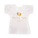 Халат крестильный МАЛЕНЬКИЕ НОГИ с именем