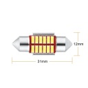 ЛАМПОЧКА LED (СВІТЛОДІОД) 12 SMD 4014 C5W C10W C18W CANBUS 31MM  (8708356128) фото min 8