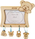 Рамка для свидетельства о рождении с подвесками в виде мишек 10х15.