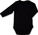 Боди ЧЕРНОЕ, цвет черный, ДЛИННЫЙ РУКАВ, размер 98 КЛЕКЛЕ