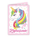 Приглашения на детский день рождения, годик ЕДИНОРОГ