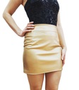 Spódnica ołówkowa wysoki stan eko skóra 40 cm r.42