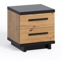 Исмена Артисан Дуб/Черный прикроватный столик