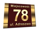 TABLICZKA Z ADRESEM adres dom numer domu tablica