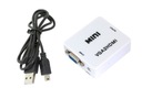 Переходник-переходник VGA-HDMI, белый
