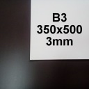 ПЛИТА ХДФ, БЕЛАЯ, 350x500 B3 3мм