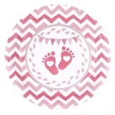 ДЕТСКИЕ ДУШЕВЫЕ ТАРЕЛКИ ДЛЯ ДЕВОЧКИ 17СМ 6 ШТ.