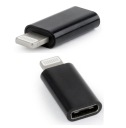 Адаптер Gembird USB Type-C CF 8pin M черный
