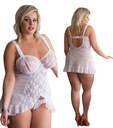 SL BIANCA сорочка + стринги PLUS SIZE *5XL* белый