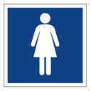 ТУАЛЕТ ЖЕНСКИЙ ТАБЛИЦА ПВХ ПИКТОГРАММА доска УФ печать WR_A4