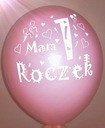 Воздушные шары с цифрами, голубым или розовым принтом.