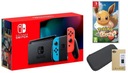 NINTENDO SWITCH 2019 НЕОН + ЧЕХОЛ + POKEMON LETS GO