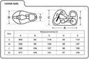 Pokrowiec Motocyklowy MORETTI M motocykl z KUFREM