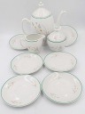 Кофейный сервиз на 6 персон фарфоровый WŁOCŁAWEK PRL