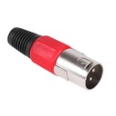 Cabletech XLR штекер красного микрофона