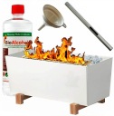 ArchiKART HOME FIRE BIO КАМИН, белый, стоячий, 32 см
