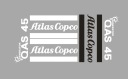 Наклейки упаковочные ATLAS COPCO QAS 45