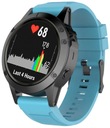 СИНИЙ сапфировый ремешок QuickFit для Garmin FENIX 6X (ширина 26 мм)