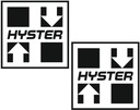 Наклейки для погрузчиков с надписью HYSTER 25 см