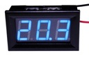 MIERNIK NAPIĘCIA WOLTOMIERZ LED DC 3-30V Niebieski
